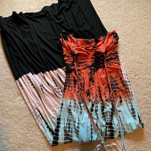 Sky Dresses & Skirts - Sky Tie Dye Halter Maxi